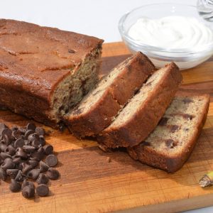 Banana Bread with Ingredients